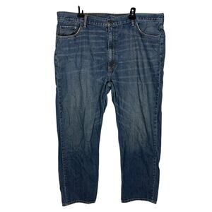 Levi's 550 Jeans Men 44x31 Blue Denim High-Rise Relaxed Fit Straight Leg Zip Fly